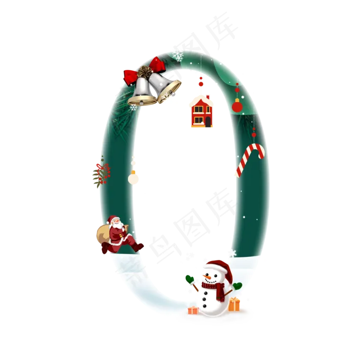 圣诞节倒计时数字0(2000*2000px 	      )psd模版下载