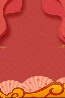 中国风纸扇活动促销psd分层banner