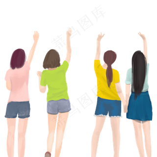 四个漂亮的女孩子