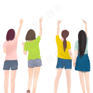 四个漂亮的女孩子