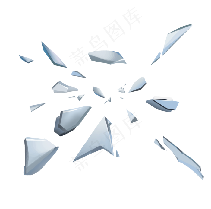 破碎的玻璃,免抠元素(3000*2968px 300 dpi )psd模版下载