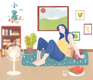 节气小暑夏日吃西瓜