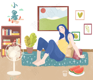 节气小暑夏日吃西瓜