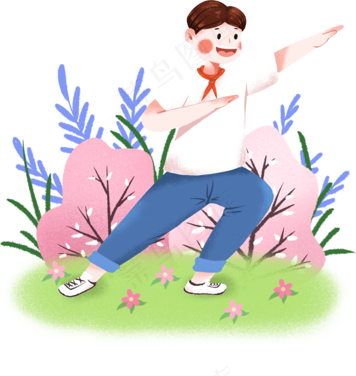 五四青年节男青年(3500X4000(DPI:300))psd模版下载
