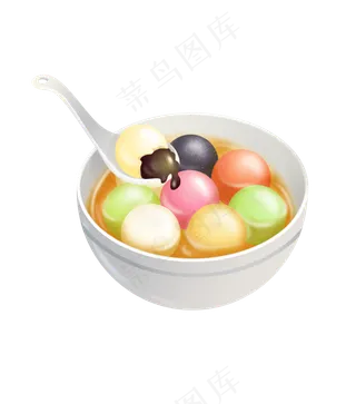 元宵节彩色汤圆,免抠元素