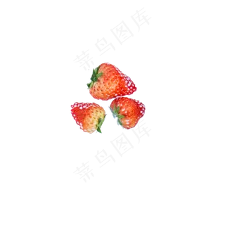 粉色圆弧创意草莓食物元素