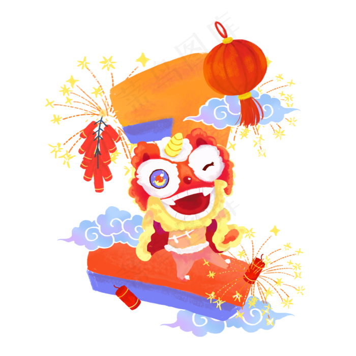 新年倒计时还有一天,免抠元素(5000*5000px 300 dpi )psd模版下载