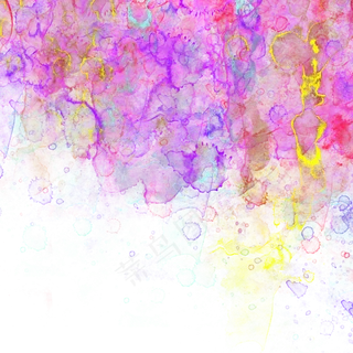 水彩晕染肌理装饰紫色紫红PNG,免抠元素