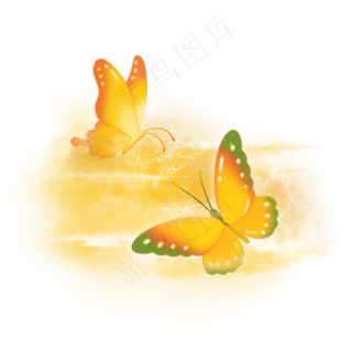 梦幻梦境蝴蝶,免抠元素