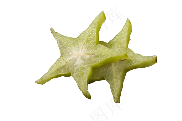 两片五角星形状水果杨桃(1000X667(DPI:240))psd模版下载