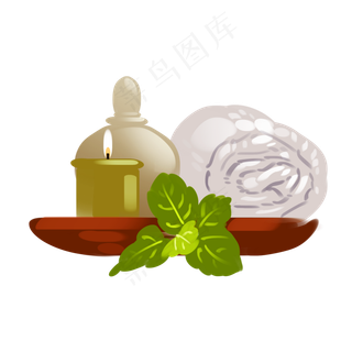 美容院灰色毛巾美容工具