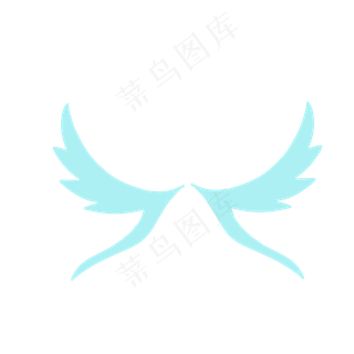 儿童节梦幻彩色翅膀