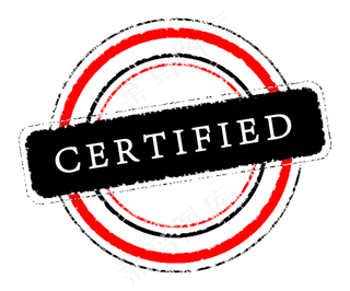 圆形标签认证印章图标