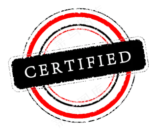 圆形标签认证印章图标