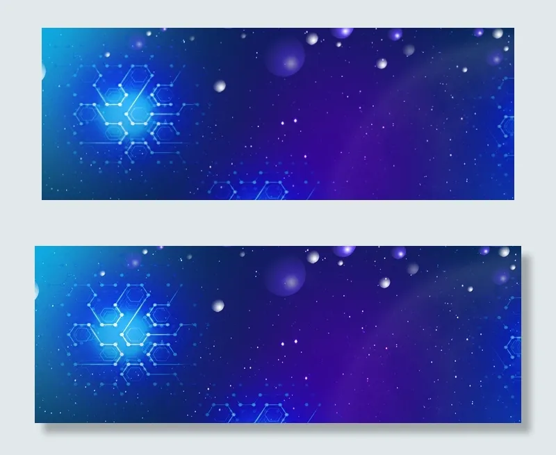 大气科技星空电子图形纹理banner(1920*700px 	       )psd模版下载