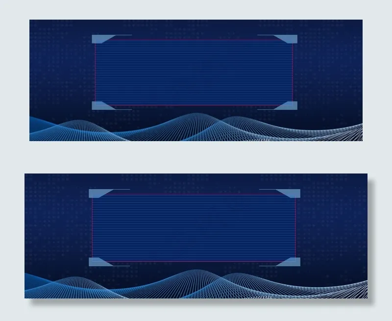 蓝色科技简约banner