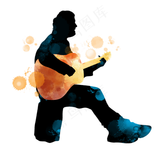 开学季吉他社团招新剪影,免抠元素