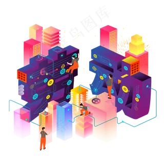 2.5D劳动节五一扁平时尚PNG