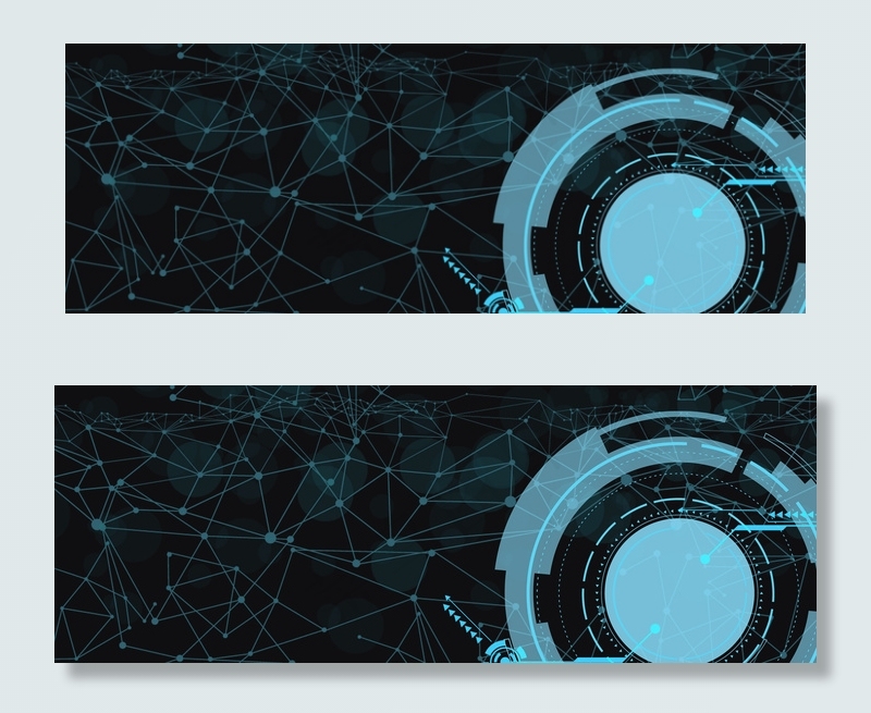 黑色科技感简约商务电商促销banner