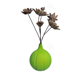 仿真干荷花png图