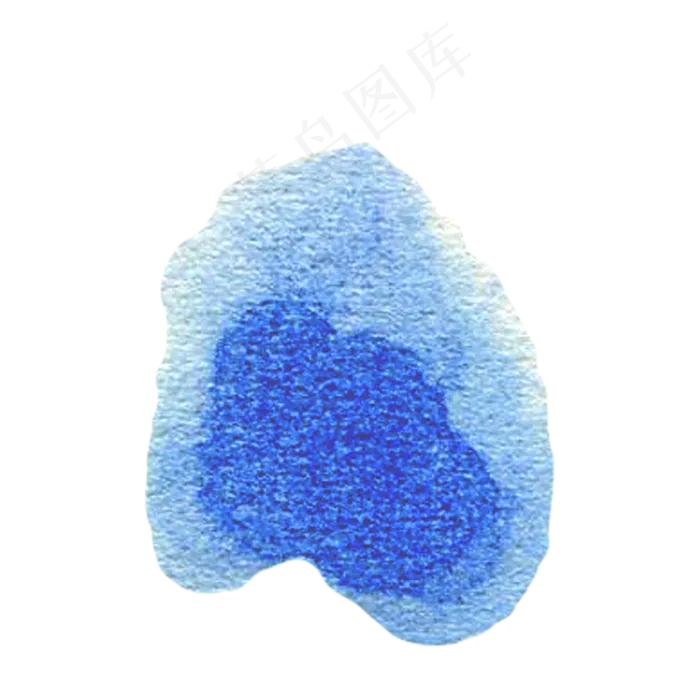 蓝色水墨笔刷(2000X2000(DPI:300))psd模版下载
