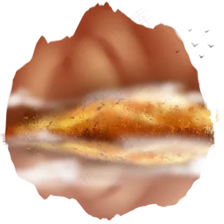 秋天水墨自然山水