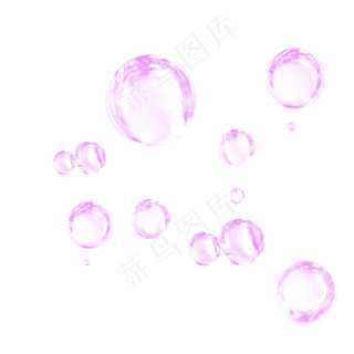 透明泡泡游乐气泡元素,免抠元素