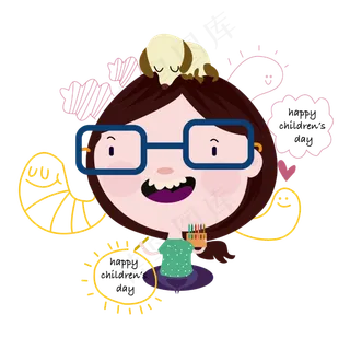 手绘卡通儿童h5