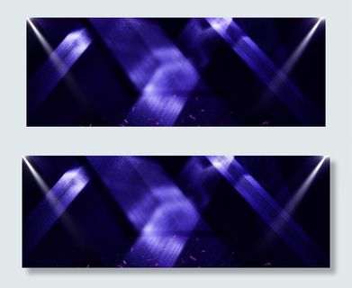 紫色简约公司年会盛典质感banner