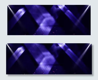 紫色简约公司年会盛典质感banner