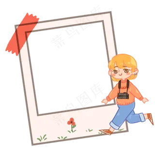 漂亮的小女孩相框