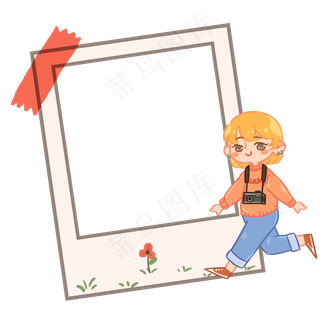 漂亮的小女孩相框