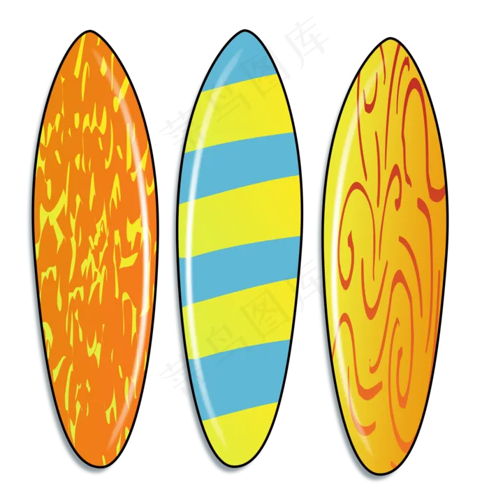 卡通大浪板png素材(2000X2000(DPI:300))psd模版下载