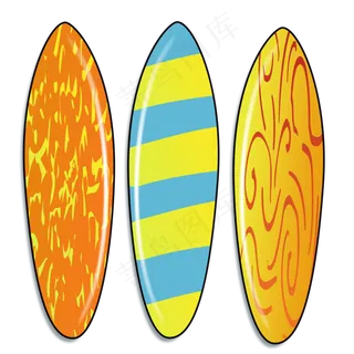 卡通大浪板png素材