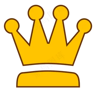 金色矢量皇冠手绘素材免费下载,免抠元素
