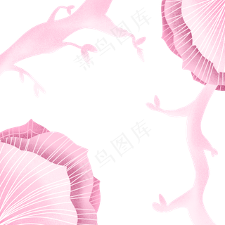 母亲节立体剪纸花朵