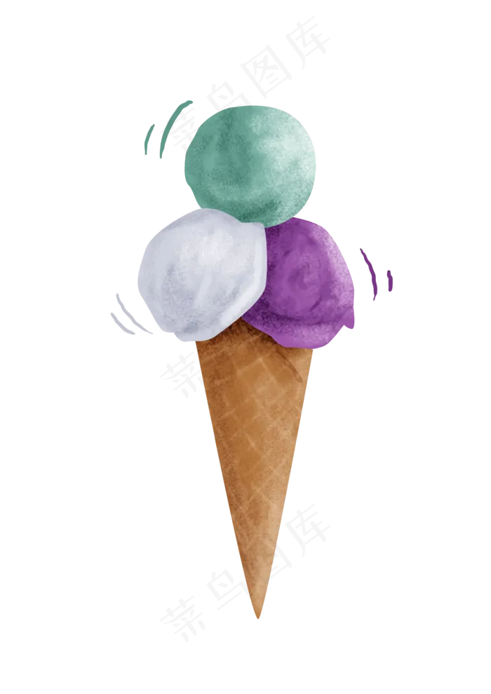 暑假夏日夏季大暑小暑冰淇淋(3508X4961(DPI:300))psd模版下载