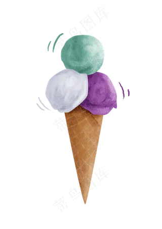 暑假夏日夏季大暑小暑冰淇淋