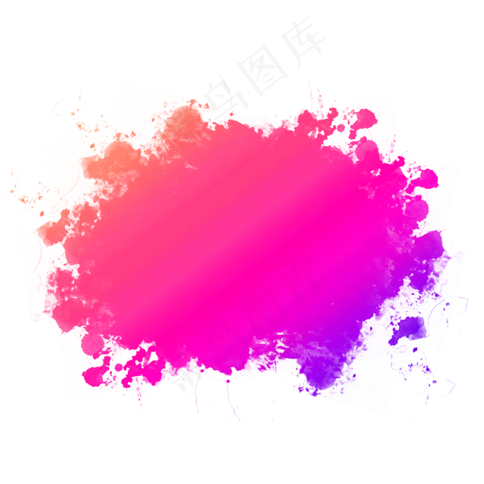 渐变中国风水墨墨迹框(2000X2000(DPI:150))psd模版下载