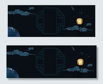 蓝色中国风中式家具banner 蓝色中国风中式家具banner