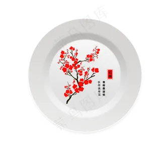 中国风腊梅梅花餐具