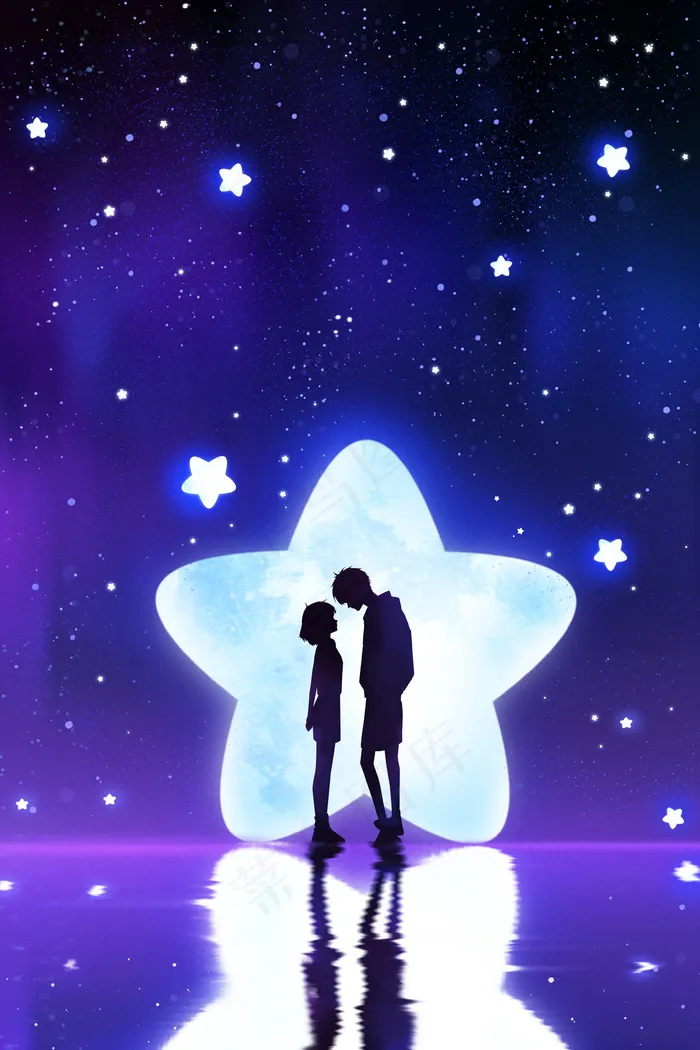 特色—唯美星空配图(3545X5315(DPI:300))psd模版下载