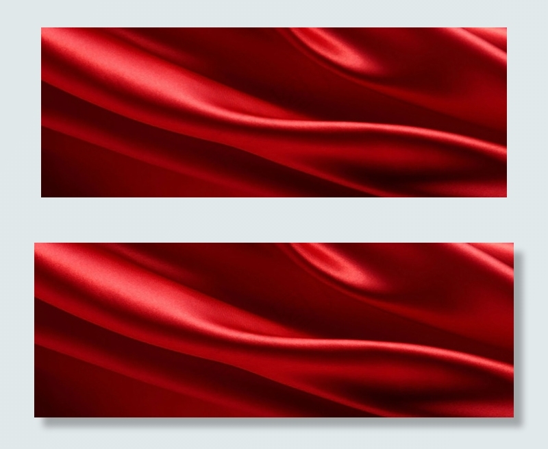 红色丝绸简单简约质感banner背景