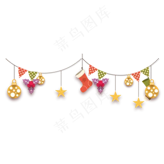 圣诞节节日挂饰装饰,免抠元素