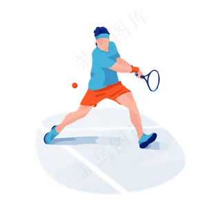 网球运动男子动态矢量免扣,免抠元素