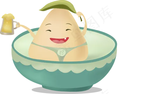 卡通小怪人食品元素