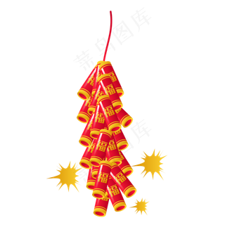 喜庆鞭炮放鞭炮,免抠元素