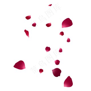 酒红色玫瑰花瓣