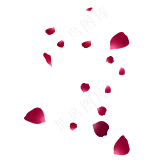 酒红色玫瑰花瓣