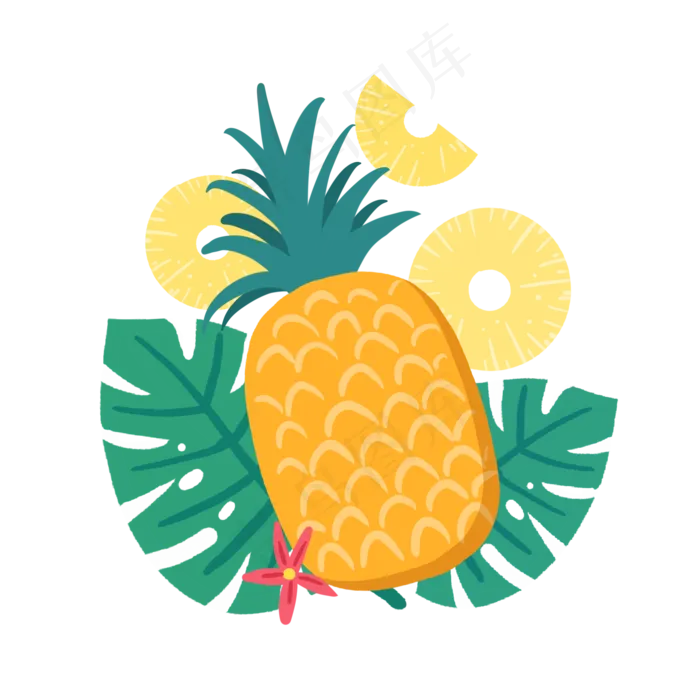 菠萝凤梨(2048X2048(DPI:300))psd模版下载